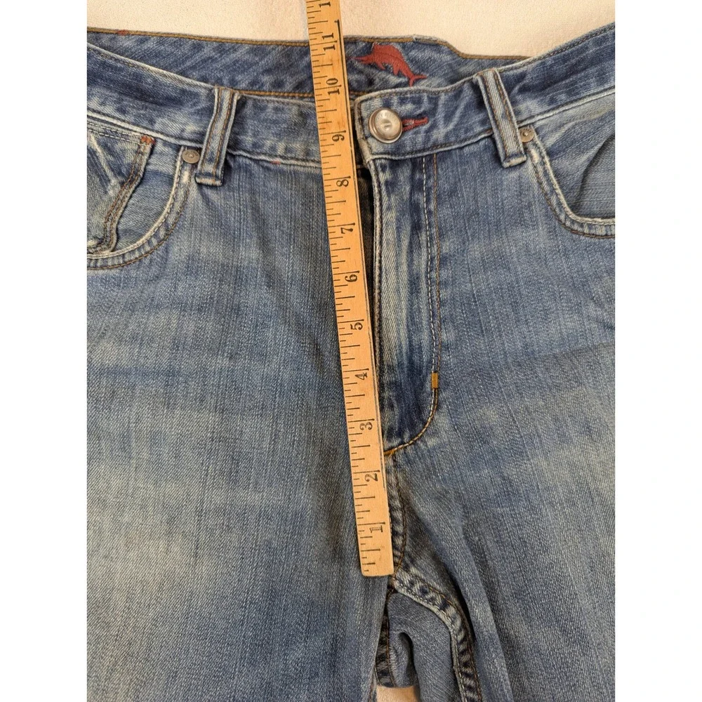 Tommy Bahama Mens Relaxed Straight Leg Blue Jeans Medium Wash Denim 31 Inseam